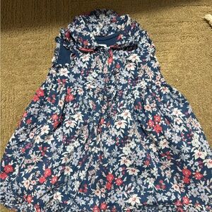 GAP Kids Floral Dress - Blue and Red